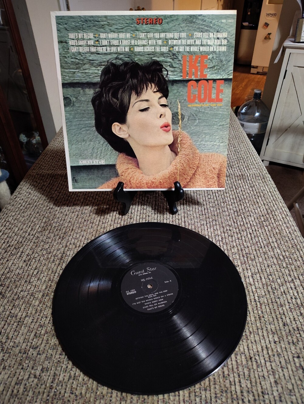 Ike Cole - Self-Titled Mono Vinyl LP - Nat King Cole's brother - VG+/VG+